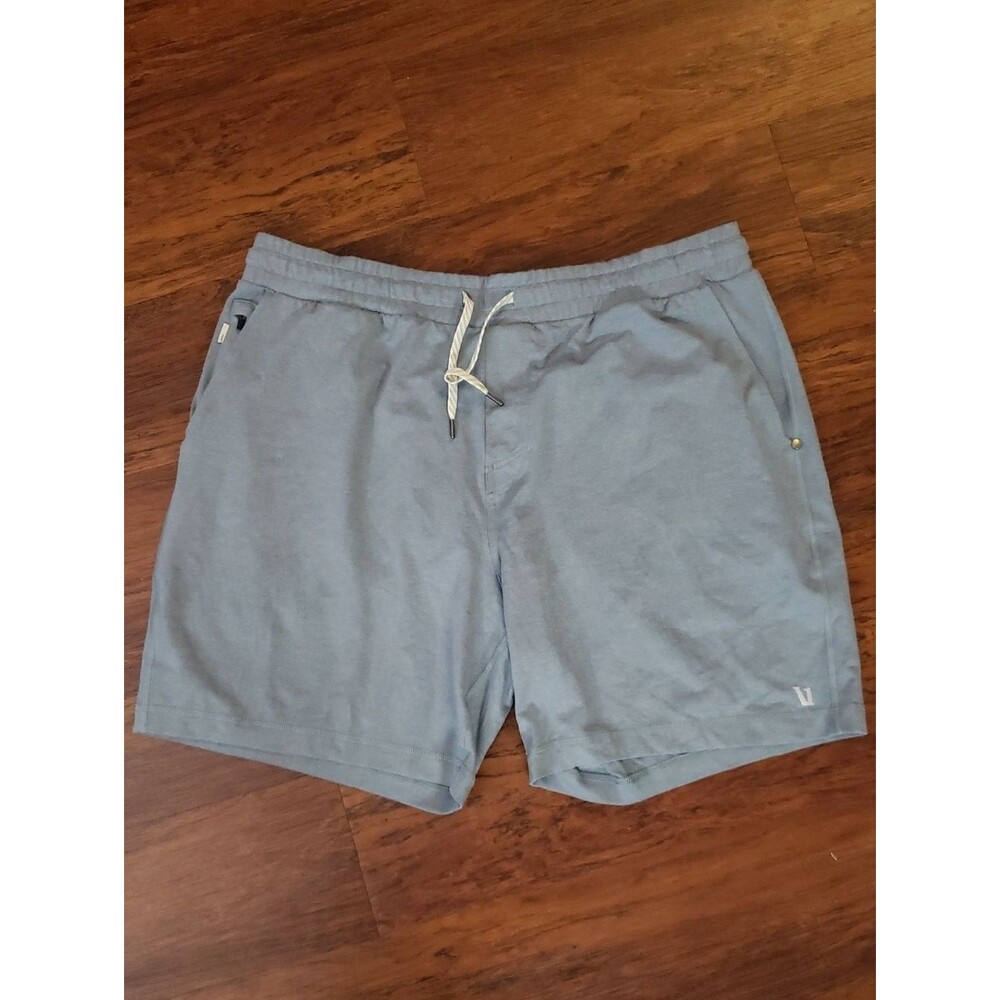 Vuori Light Blue Men's Ponto Perfromance 7inch Drawstring Shorts Size XXL